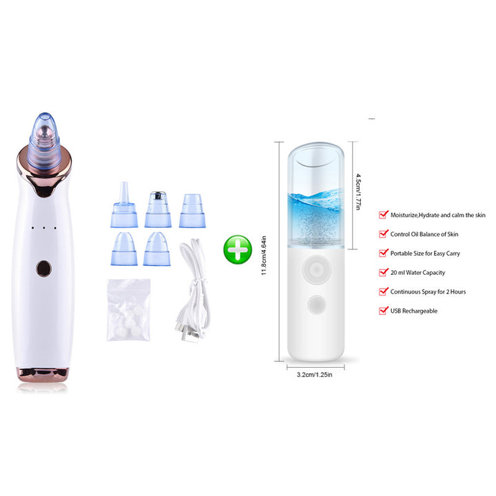 Blackheads Remover, Vacuum Pore Cleaner For Face, USB Rechargeable