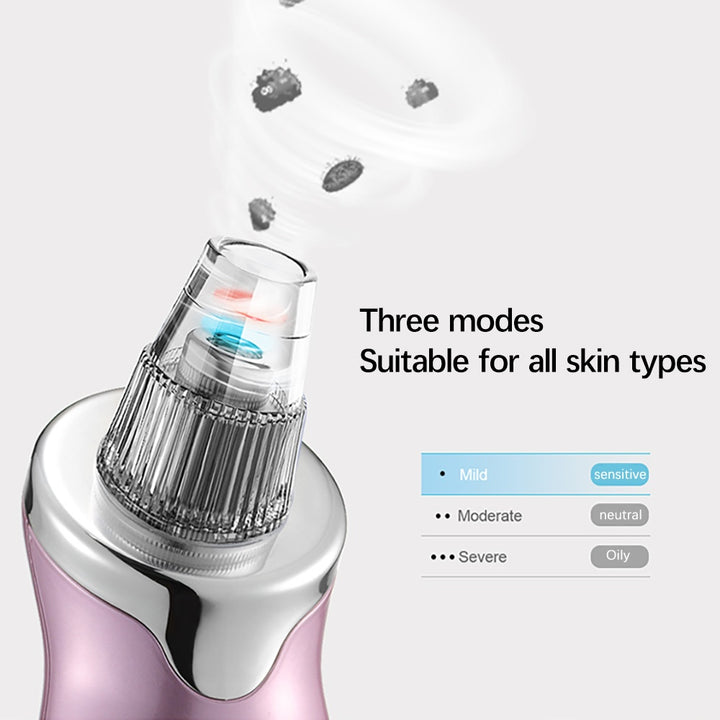 Electric Blackhead Remover, Pore Vacuum Suction, Diamond Dermabrasion Face Cleaner