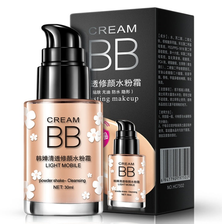 Clear And Sleek Hydrating Cream, Makeup Concealer Moisturizing BB Cream