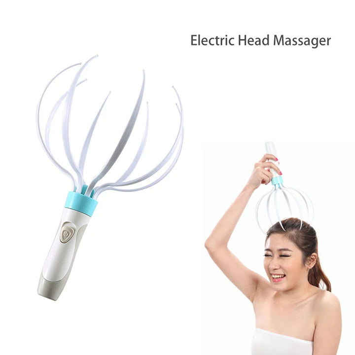 Head Massager Scalp Vibration, Eight Claw Electric Household Massager, Body Care